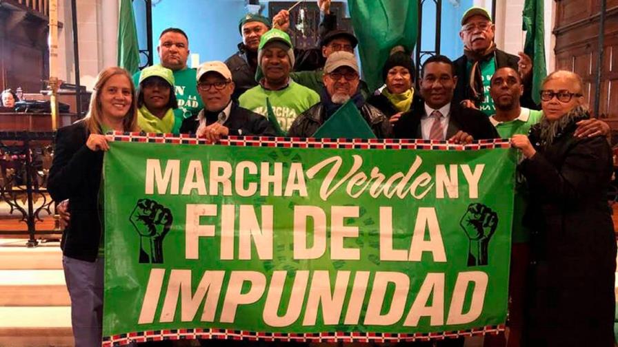 Marcha Verde y grupo nacionalista Antigua Orden Dominicana chocan en NY 