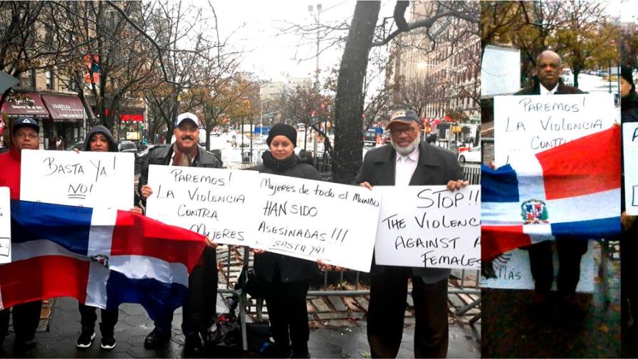 Activistas dominicanos llaman al cese de feminicidios durante vigilia en el Alto Manhattan
