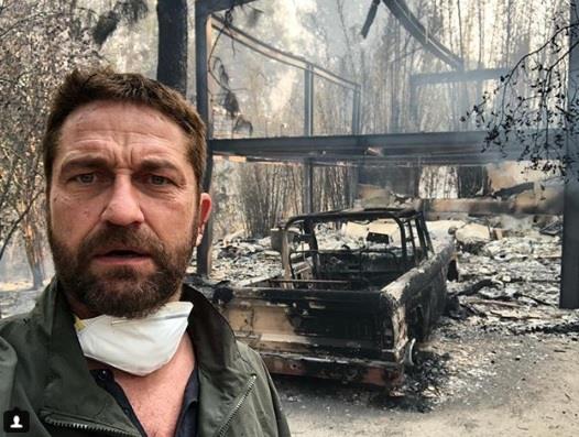 Incendios en Los Ángeles destruyen las casas de Gerard Butler, Miley Cyrus y Robin Thicke 