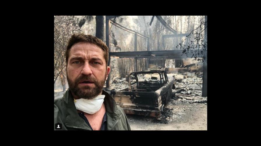 Incendios en Los Ángeles destruyen las casas de Gerard Butler, Miley Cyrus y Robin Thicke Incendios en Los Ángeles destruyen las casas de Gerard Butler, Miley Cyrus y Robin Thicke