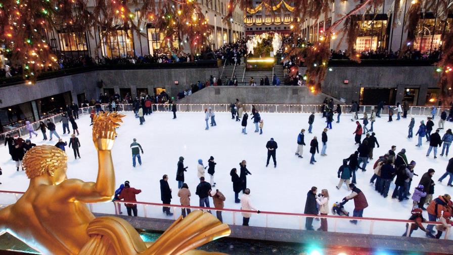 Abre la pista de hielo del Rockefeller Center