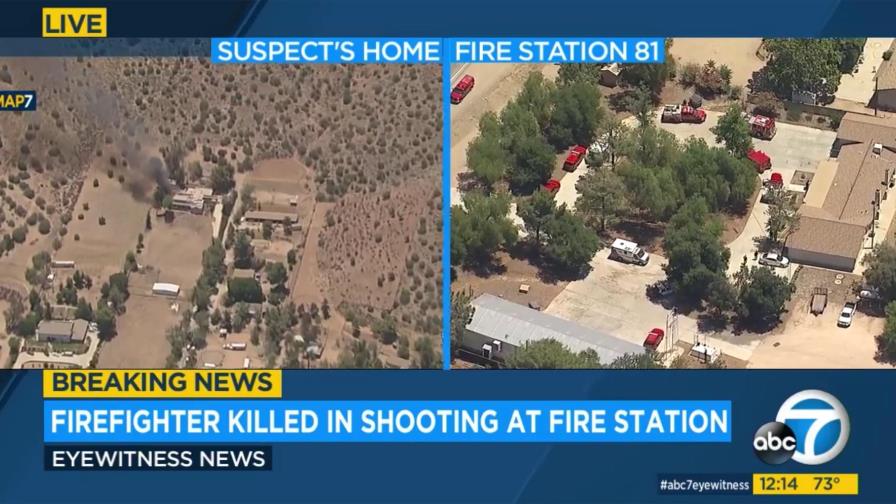 Medios: muere bombero de Los Ángeles; tiroteo en su estación