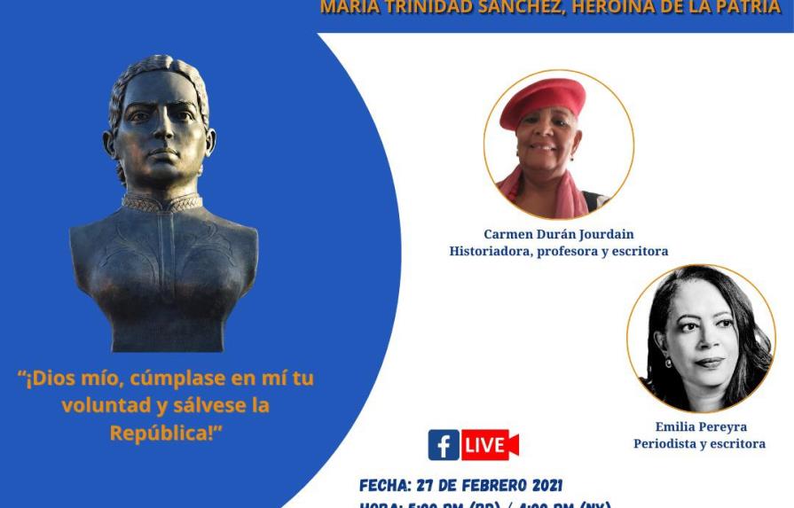 Harán conversatorio virtual sobre María Trinidad Sánchez
