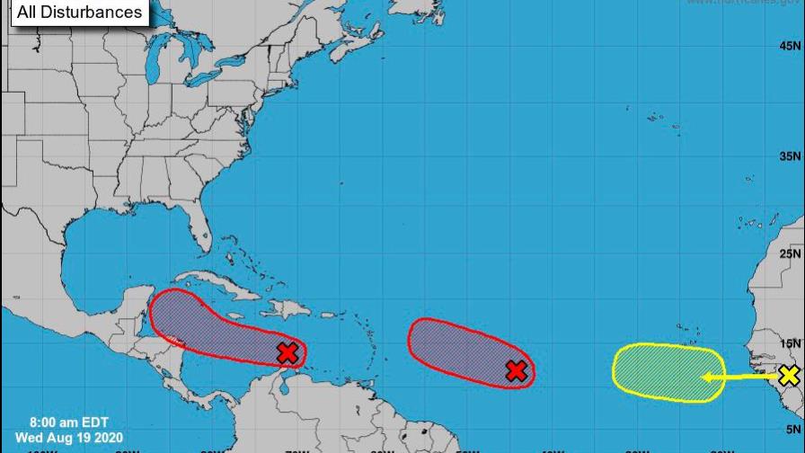 Dos sistemas de baja presión pudieran convertirse en depresión tropical en menos de 48 horas