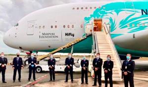 ¿A quién pertenecen los insumos médicos traídos al país por el Airbus A380?