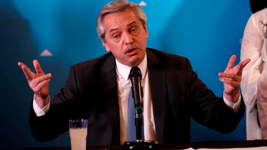 Alberto Fernández advierte que Argentina no puede cumplir con su deuda