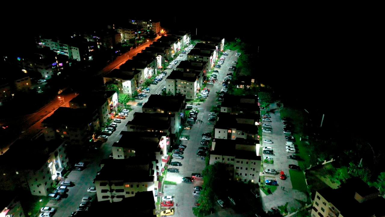 Varios sectores fueron iluminados