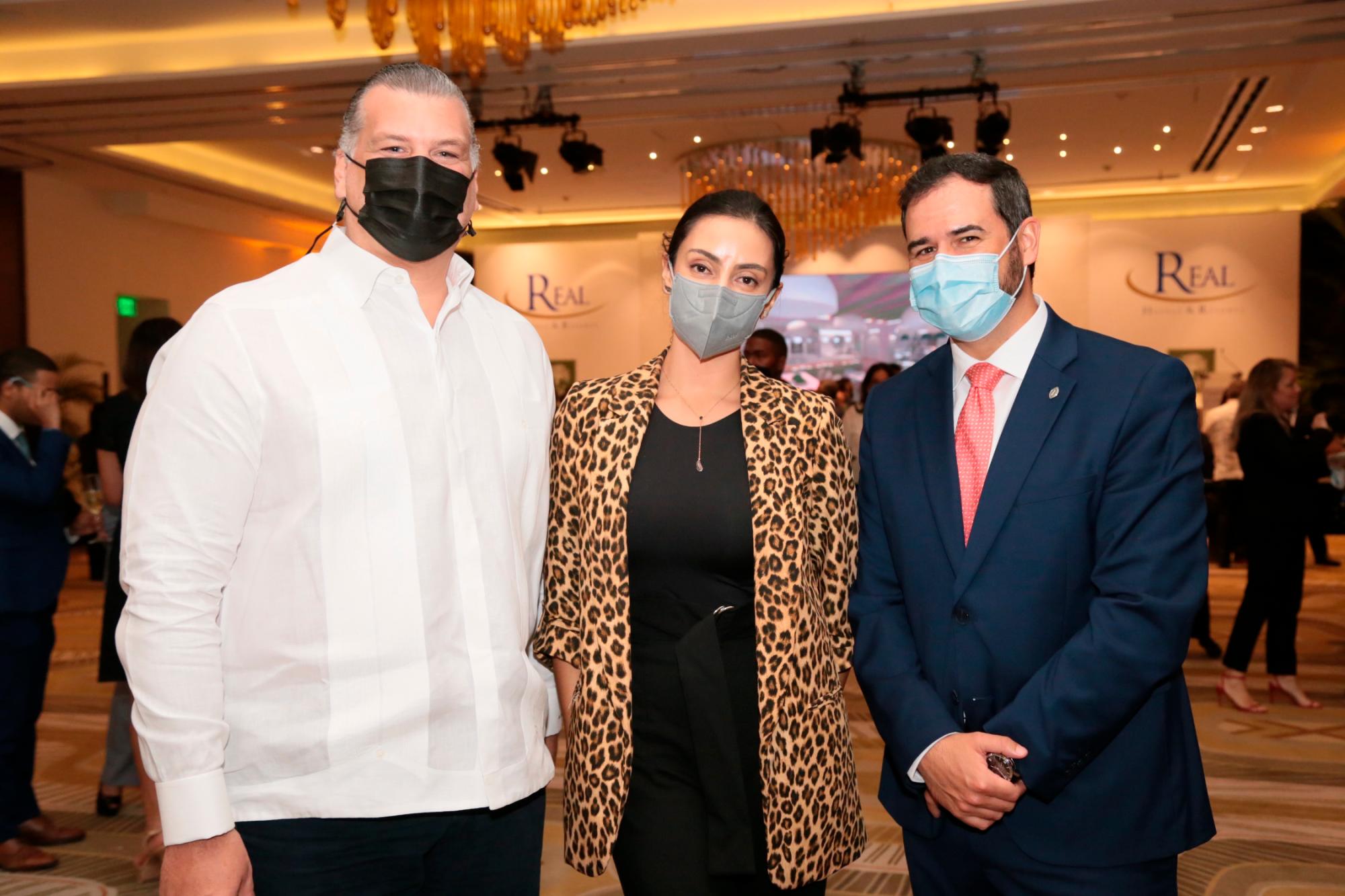 Aldo Bonarelli, Adriana Cruz y David Paños.