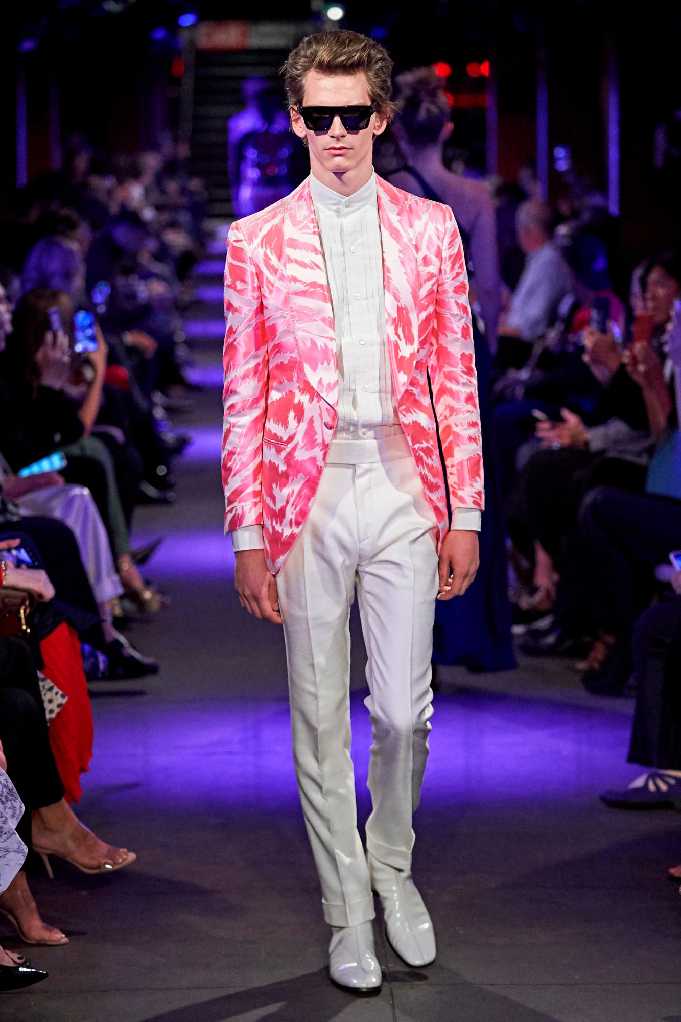 Erik van Gils en el desfile de Tom Ford para NYFW Spring 2020. 