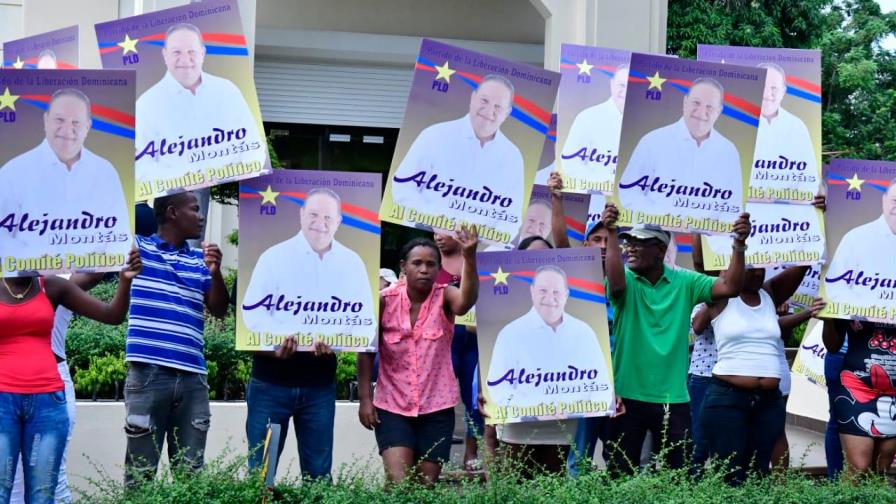 Promueven a Alejandro Montás al Comité Político frente a la Casa Presidencial del PLD