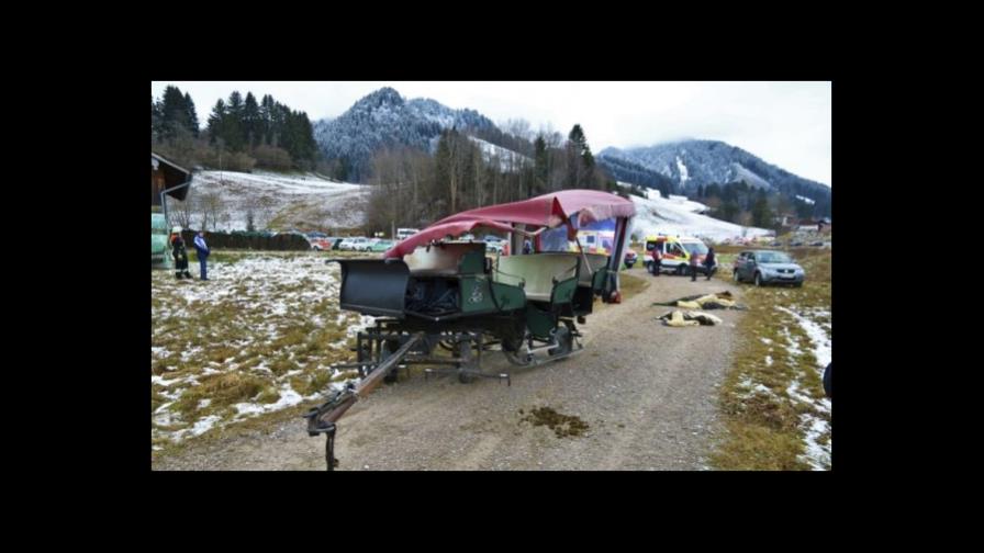 20 heridos al chocar carruajes de caballos en Alemania