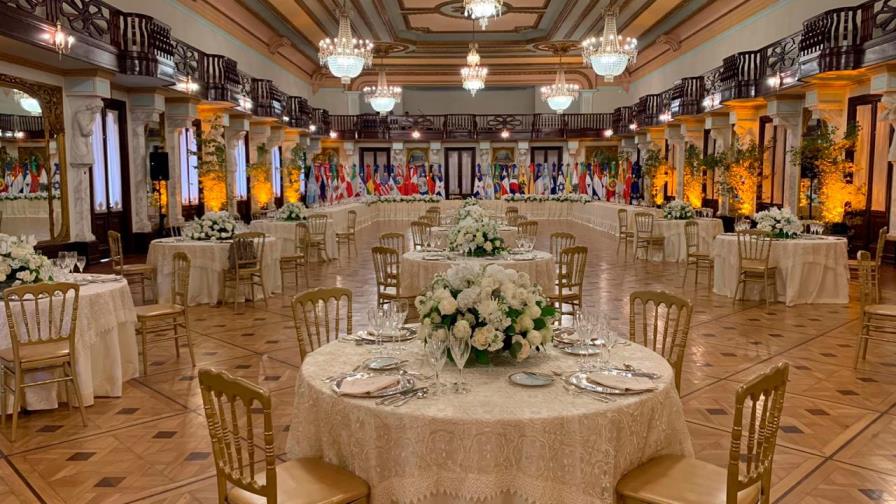El glamuroso almuerzo que ofreció Abinader a sus invitados en el Palacio Nacional