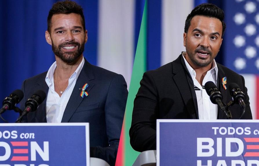 Ricky Martin y Luis Fonsi piden a los latinos votar por Joe Biden