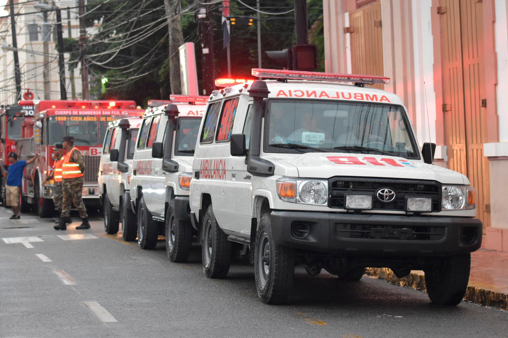 Flotilla de vehículos con los que darán asistencia a las emergencias del 9-1-1.  