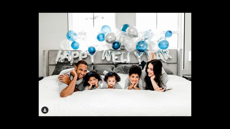 La hermosa imagen familiar con la que Amelia Vega y Al Horford reciben el 2020