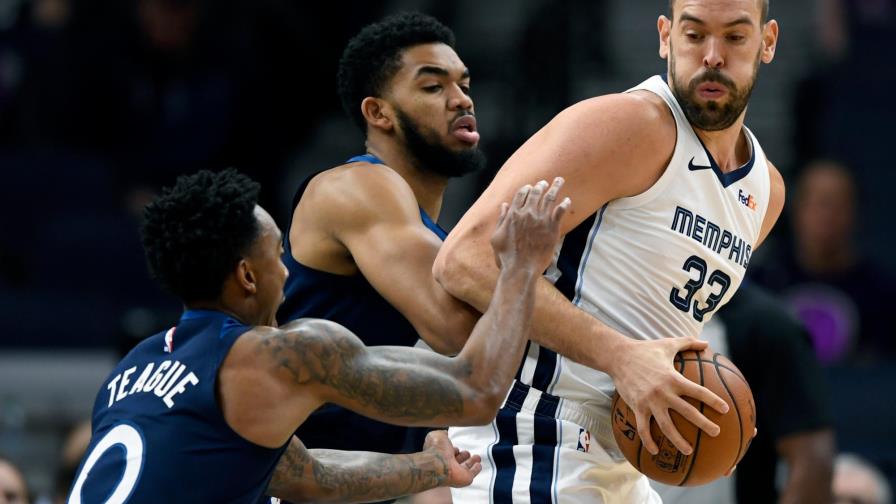 Gasol puede con Towns y los Grizzlies vencen 100-87 a los Timberwolves Gasol puede con Towns y los Grizzlies vencen 100-87 a los Timberwolves