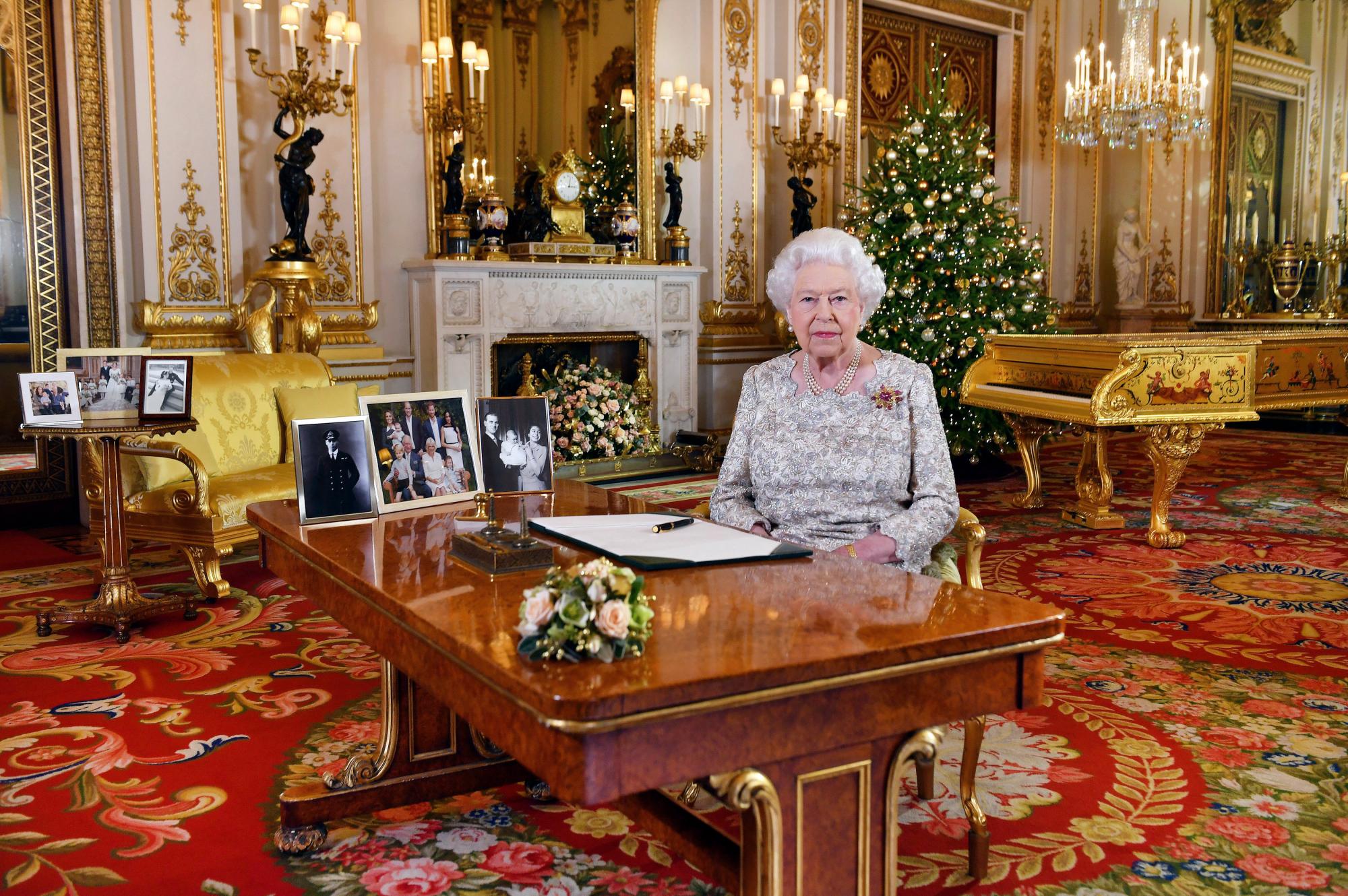 Familia Real de Gran Bretaña en Navidad