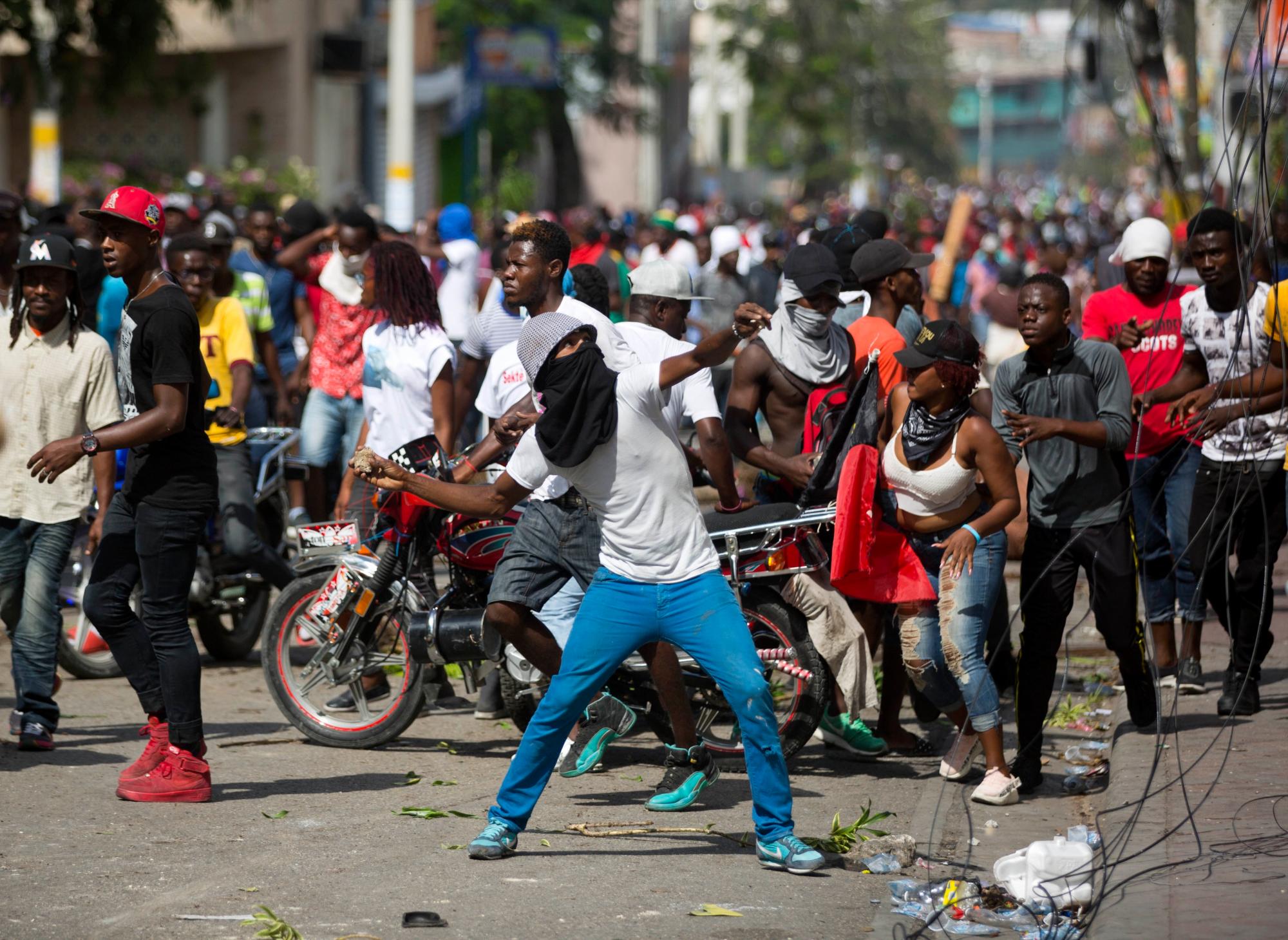 Protesta de Haití