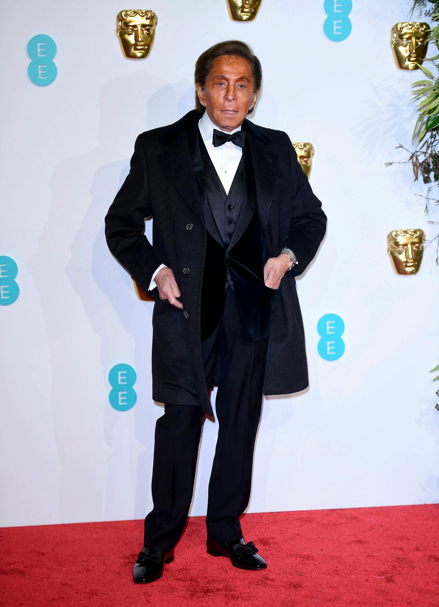 El diseñador de moda Valentino.