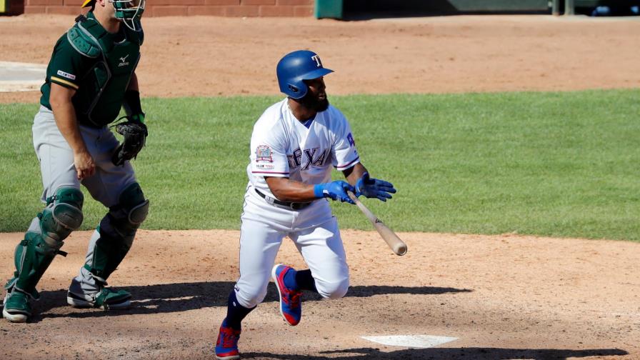 Danny Santana lidera remontada de Rangers para vencer a Atléticos