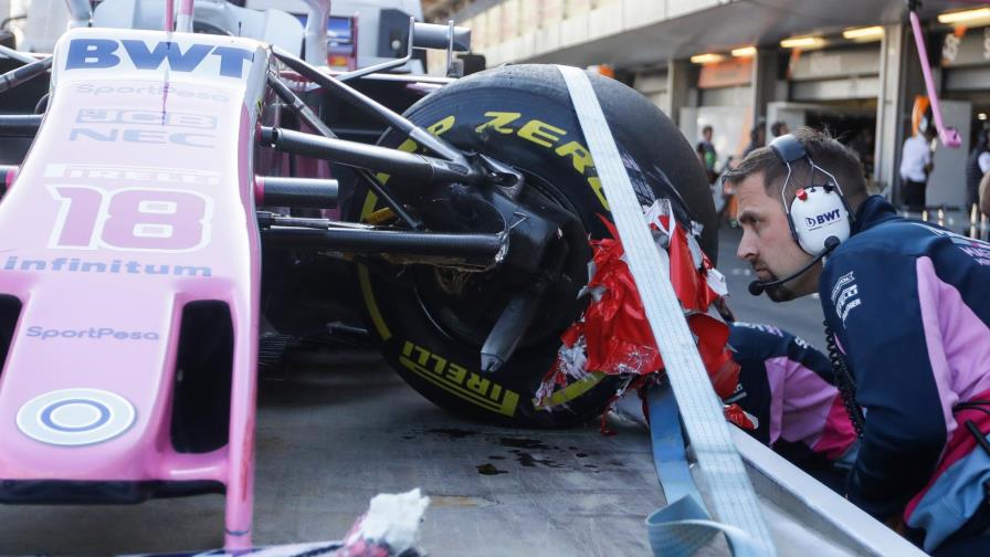 Tras interrupción por una tapa de alcantarilla Leclerc es el más rápido en Azerbaiyán