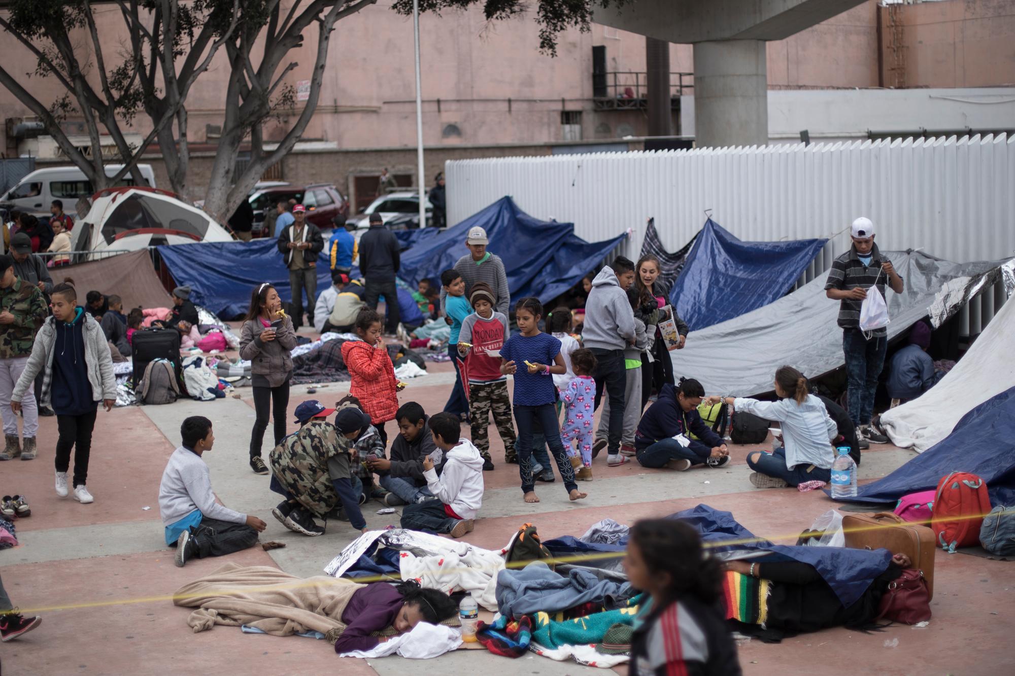 Migrantes desde México hacia EEUU
