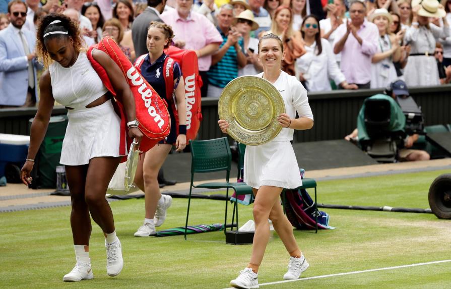 Halep vence a Serena Williams en final de Wimbledon