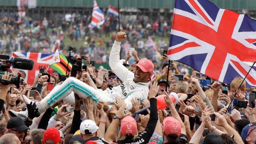 Hamilton impone récord con 6to título en GP Británico de F1