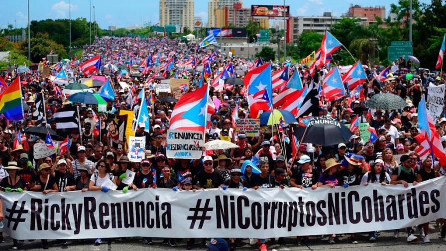 La marcha boricua contra Ricardo Rosselló se fortalece. ¿Quién asume si él renuncia?
