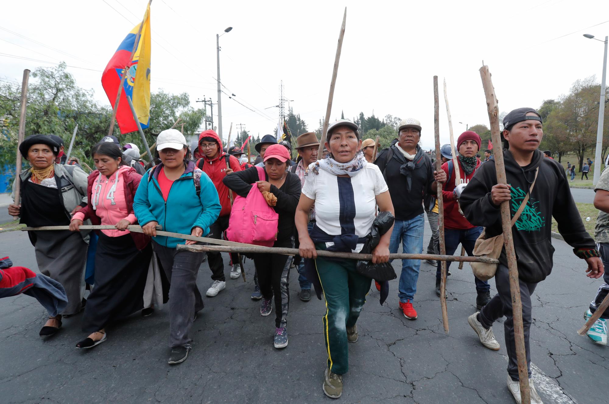 Protestas por los recortes en Ecuador