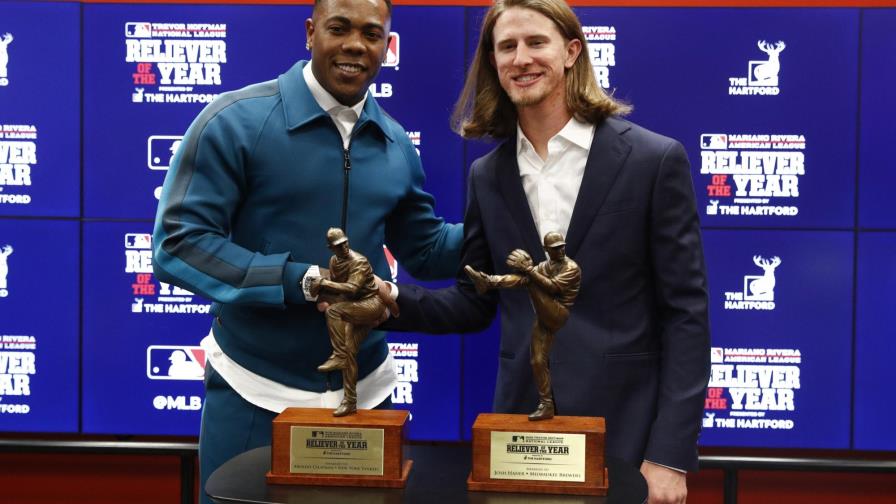 Chapman, Liga Americana y Hader en la Nacional, ganan premio Relevista del Año