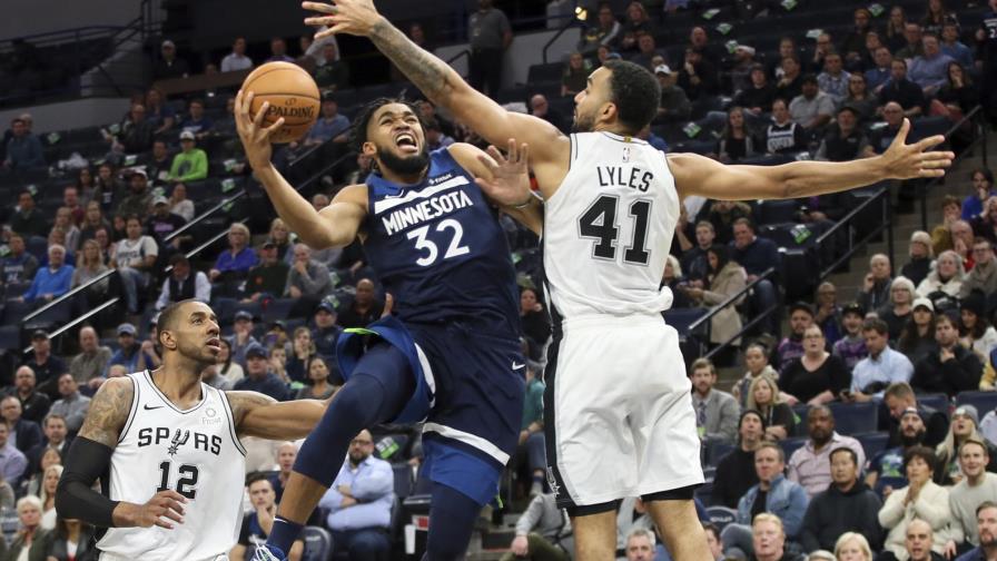 Karl-Anthony Towns tuvo 28 puntos y 11 rebotes en triunfo de los Timberwolves