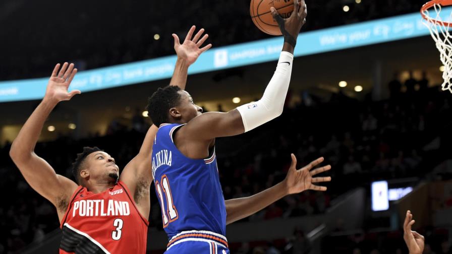 Los Knicks sufren ante Trail Blazers su 10ma derrota seguida