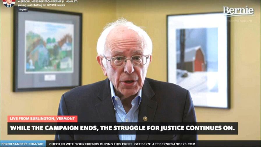 Bernie Sanders anuncia apoyo a Joe Biden