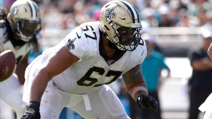 Los Saints liberan a Warford luego de tres temporadas de Pro Bowl