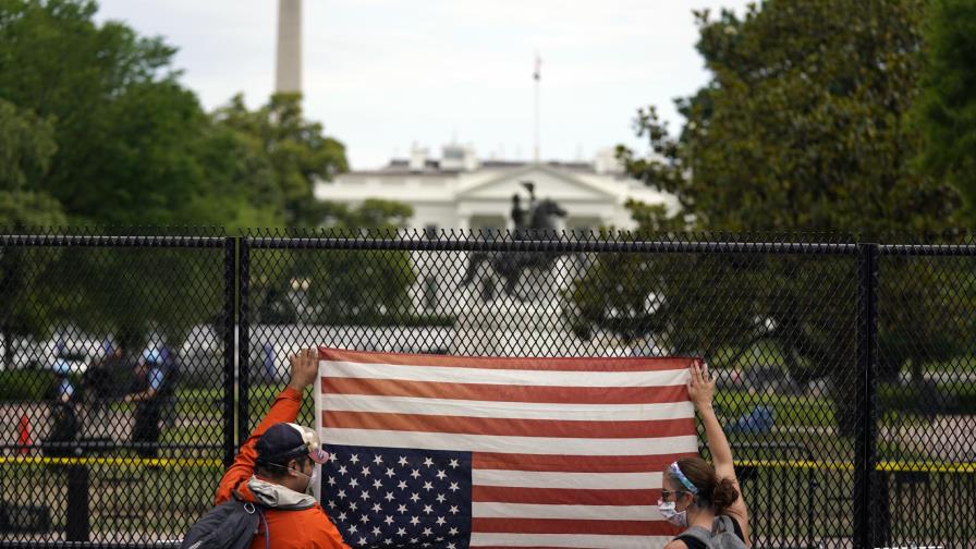 Las protestas vuelven al centro de Washington sin poder llegar a Casa Blanca Las protestas vuelven al centro de Washington sin poder llegar a Casa Blanca