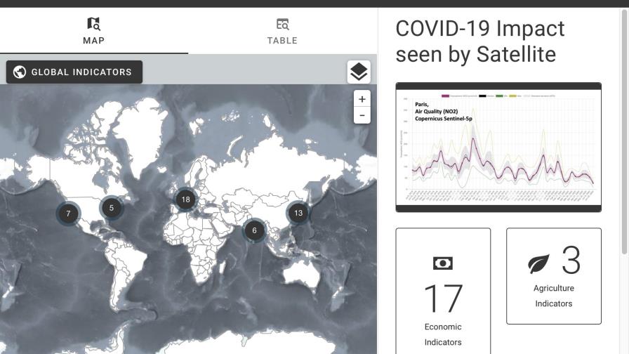 La NASA, la ESA y la JAXA documentan el coronavirus desde el espacio