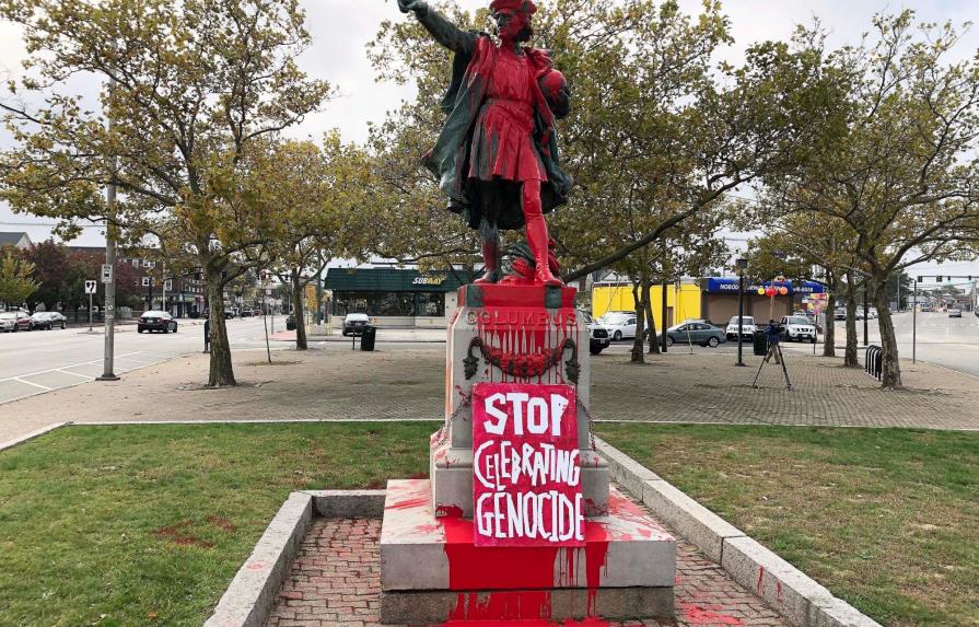 Retiran estatua de Colón en Nueva Jersey por cosiderarla símbolo de opresión