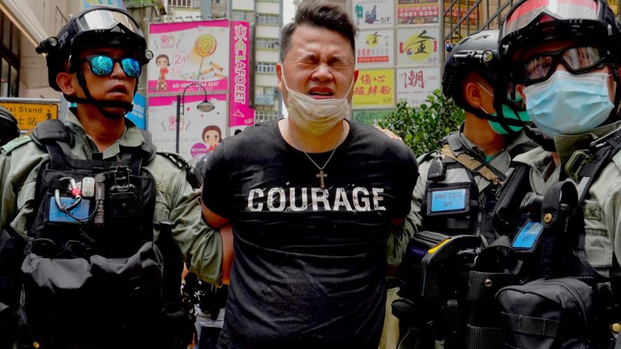 EE.UU. condena los arrestos en Hong Kong tras la implementación de nueva ley
