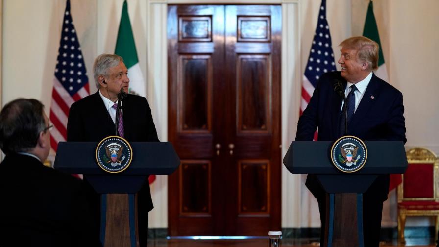 Trump y López Obrador se elogian mutuamente y destacan la “fuerte” relación México-EEUU