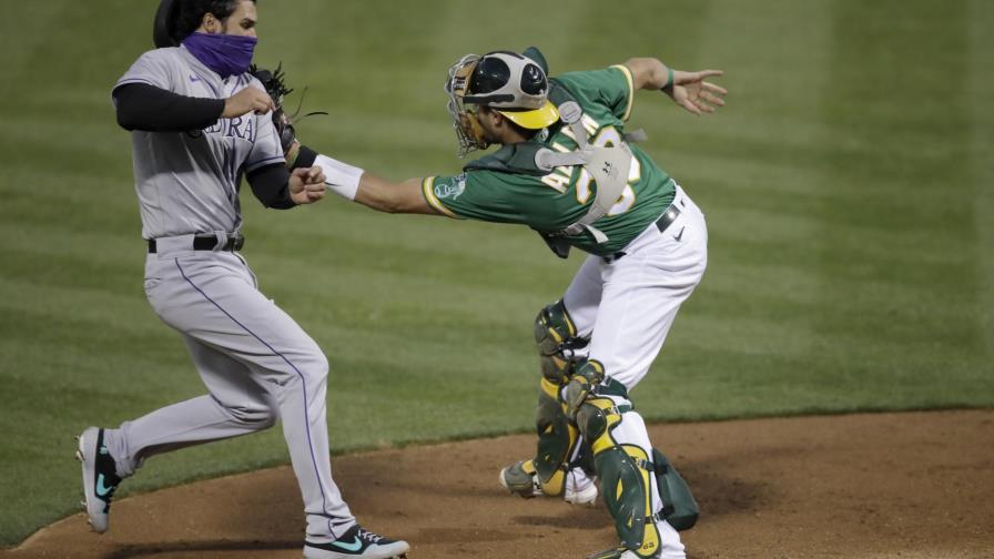 Rockies vencen a Atléticos guiados por Hilliard, Senzatela Rockies vencen a Atléticos guiados por Hilliard, Senzatela