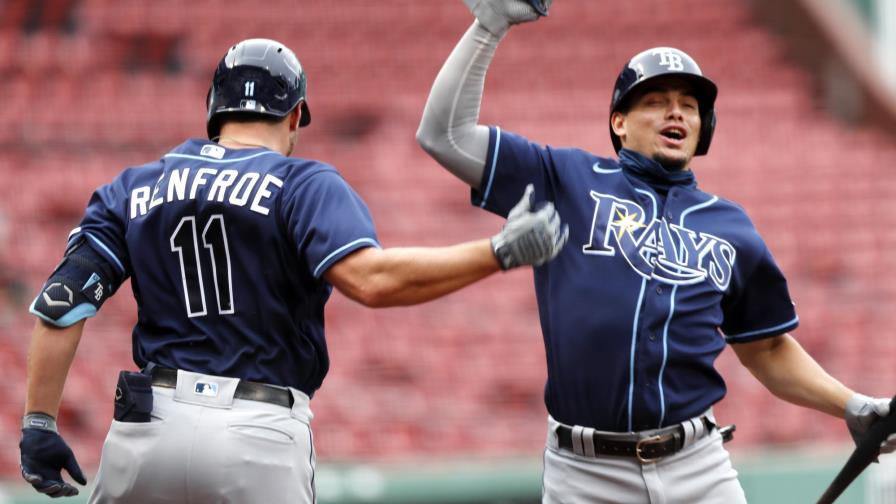Margot logró otro juego de 4 hits y Adames de tres para que los Rays barrieran a los Medias Rojas