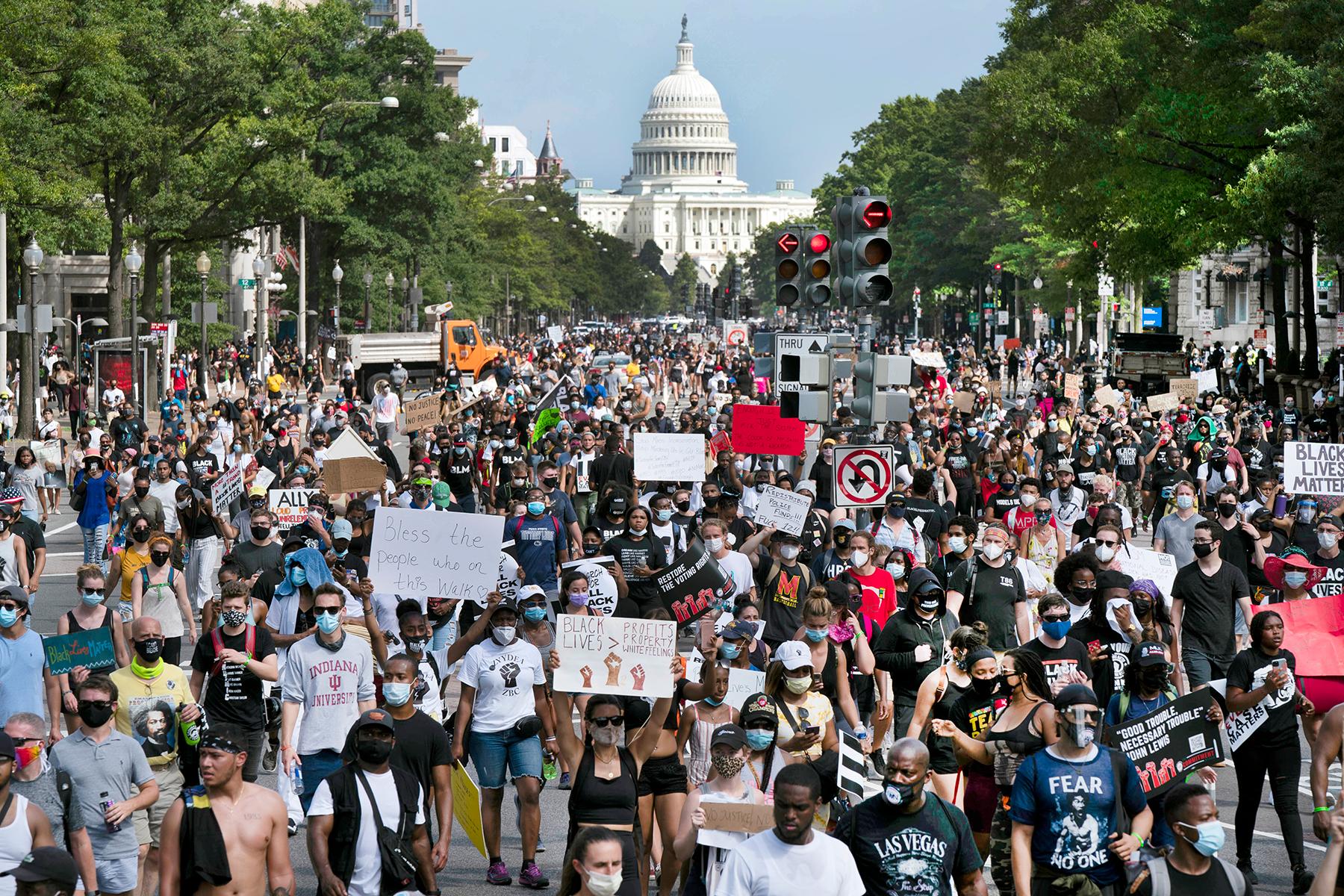 Marcha de la injusticia racial en Washington