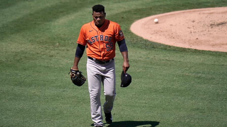 Framber Valdez tiró siete entradas, pero cayó ante los Astros