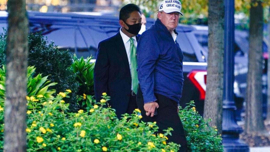 Donald Trump jugaba golf cuando se anunciaba la victoria de Joe Biden