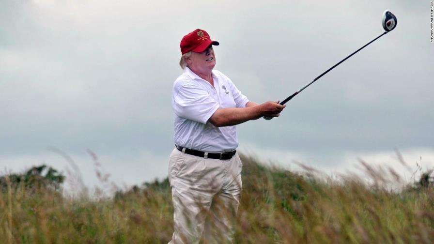 Trump fanático del golf; el golf no lo quiere a él