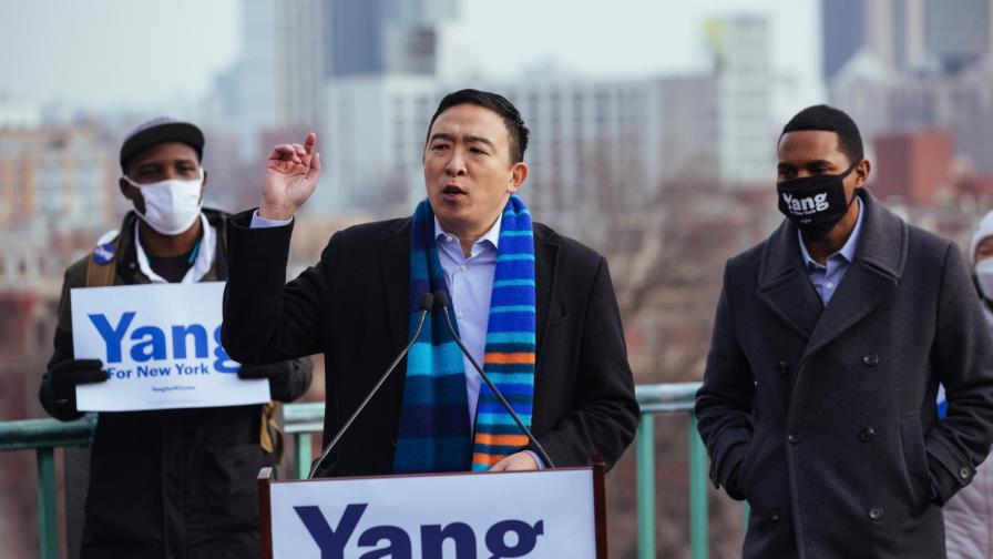 El exaspirante presidencial Yang lanza su campaña a la alcaldía de Nueva York