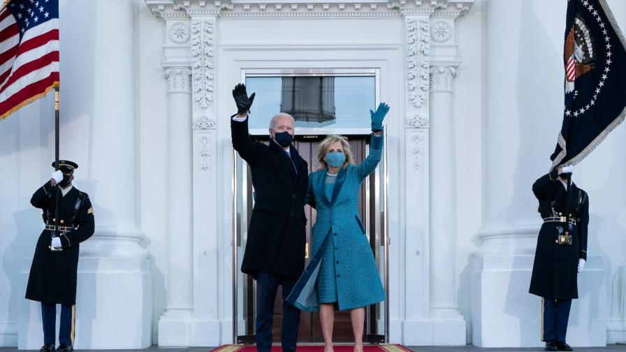 El nuevo presidente Biden llega la Casa Blanca en un Washington blindado
