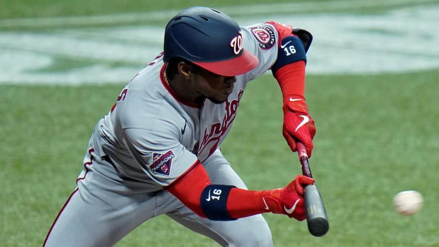 Dave Martínez está contento con lo que ha visto de Víctor Robles