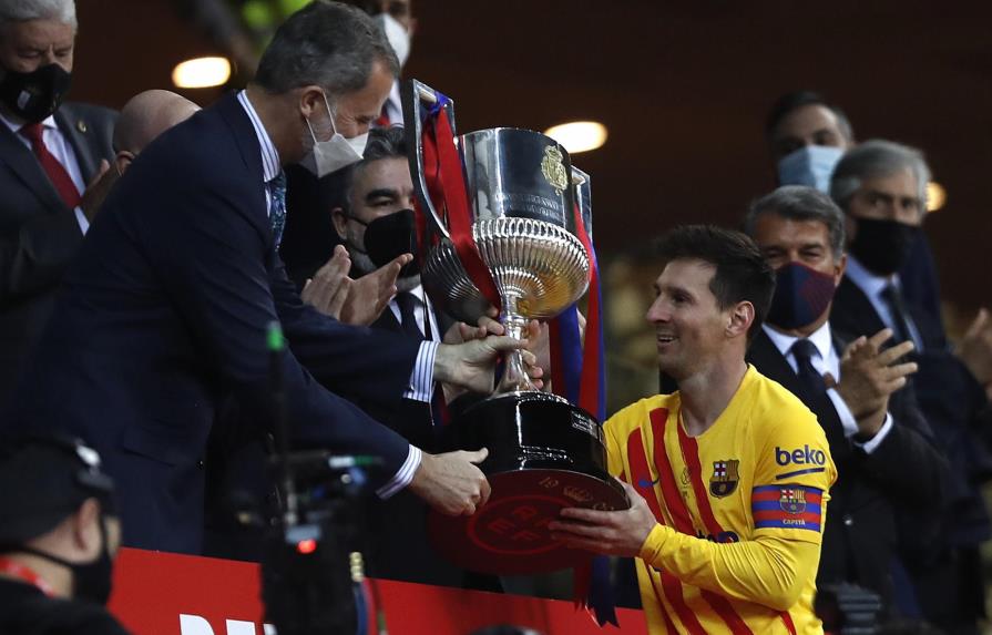 Barcelona gana Copa del Rey con doblete de Messi